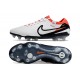 Nike Tiempo Legend X Elite FG Scarpe Calcio Bianco Nero Cremisi Vivace