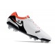 Nike Tiempo Legend X Elite FG Scarpe Calcio Bianco Nero Cremisi Vivace