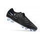 Nike Tiempo Legend X Elite FG Scarpe Calcio Nero Cromo Hyper Royal