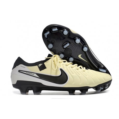 Nike Tiempo Legend X Elite FG Scarpe Calcio Beige Nero