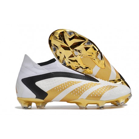 Scarpe adidas Predator Accuracy+ FG Bianco Oro Nero