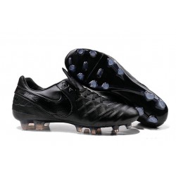 Nuove Scarpe Calcio Nike Tiempo Genio Leather FG tutto Nero