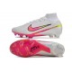 Nike Air Zoom Mercurial Superfly 9 Elite FG Bianco Rosa