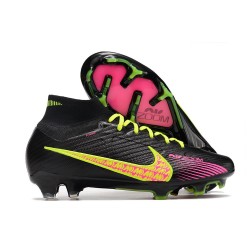 Nike Air Zoom Mercurial Superfly 9 Elite FG Nero Rosa Giallo