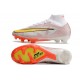 Nike Zoom Mercurial Superfly IX Elite FG Bianco Oro Argento