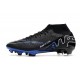 Nike Zoom Mercurial Superfly IX Elite FG Nero Cromo Hyper Royal