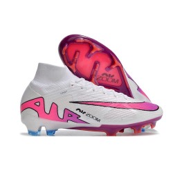 Nike Zoom Mercurial Superfly IX Elite FG Bianco Rosa Blu