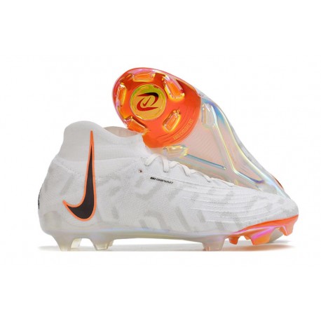 Scarpe da Calcio Nike Phantom Luna Elite FG Bianco Nero Arancione Total