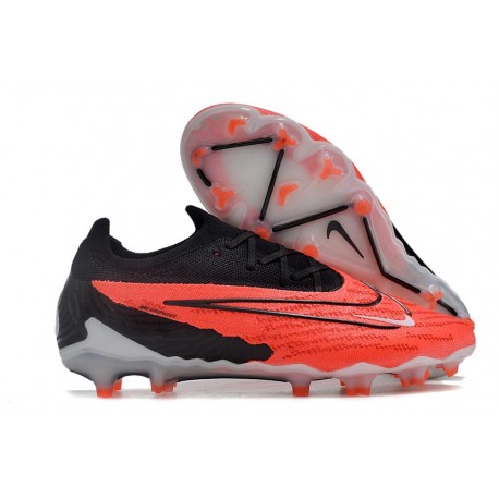 Scarpe Calcio Nike Phantom GX FG Cremisi Vivace Nero Bianco