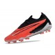 Scarpe Calcio Nike Phantom GX FG Cremisi Vivace Nero Bianco