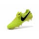 Nuove Scarpe Calcio Nike Tiempo Genio Leather FG Volt Nero