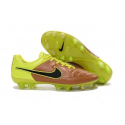 Scarpe Calcio Nike Tiempo Legend V FG - Uomo Canvas Nero Volt