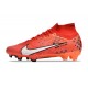 Nike Zoom Mercurial Superfly IX Elite FG MDS Rosso Bianco