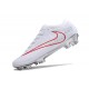 Scarpe Nike Zoom Mercurial Vapor XV Elite FG Bianco Rosso