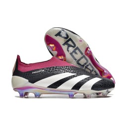 adidas Predator 24 Elite Laceless FG Nero Bianco Viola