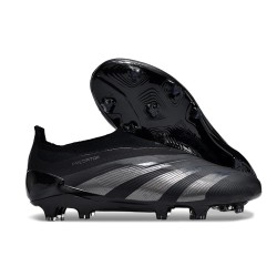 adidas Predator 24 Elite Laceless FG Nero Core