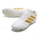 Nuovo Tacchetti da Calcio Adidas Copa 19.1 FG Bianco Oro