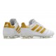 Nuovo Tacchetti da Calcio Adidas Copa 19.1 FG Bianco Oro