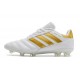 Nuovo Tacchetti da Calcio Adidas Copa 19.1 FG Bianco Oro