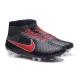 2016 SCARPE CALCIO NIKE Magista Obra FG Rosso Nero Bianco