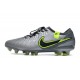 Nike Tiempo Legend X Elite FG Scarpe Calcio Grigio Nero Verde