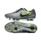 Nike Tiempo Legend X Elite FG Scarpe Calcio Grigio Nero Verde