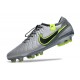 Nike Tiempo Legend X Elite FG Scarpe Calcio Grigio Nero Verde