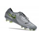 Nike Tiempo Legend X Elite FG Scarpe Calcio Grigio Nero Verde