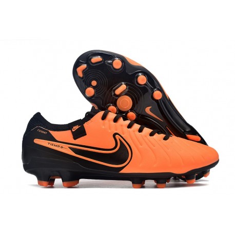 Nike Tiempo Legend X Elite FG Scarpe Calcio Arancione Nero