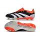 Scarpa adidas Predator 24 Elite FG Nero Core Bianco Rosso Solare