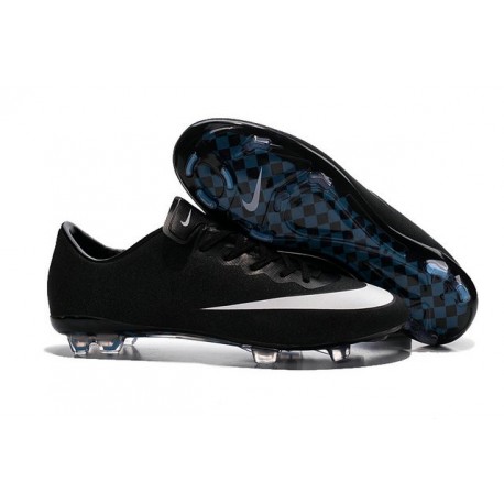 Nike Mercurial Vapor FG Scarpa da calcio per terreni duri - Uomo Nero Bianco