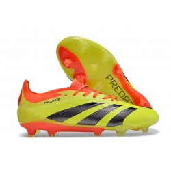 Scarpa adidas Predator 24 Elite FG Giallo Nero Rosso