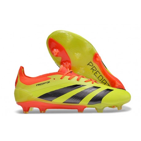 Scarpa adidas Predator 24 Elite FG Giallo Nero Rosso