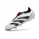 Scarpa adidas Predator 24 Elite FG Bianco Nero Rosso