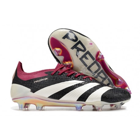 Scarpa adidas Predator 24 Elite FG Nero Bianco Viola