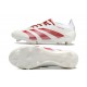 Scarpa adidas Predator 24 Elite FG Bianco Rosso