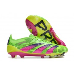 Scarpa adidas Predator 24 Elite FG Team Verde Solare Shock Giallo Lucid Lemon