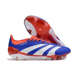 Scarpa adidas Predator 24 Elite FG Blu Bianco Rosso