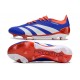 Scarpa adidas Predator 24 Elite FG Blu Bianco Rosso