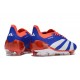 Scarpa adidas Predator 24 Elite FG Blu Bianco Rosso