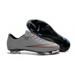 2015 Scarpa da calcio per terreni duri Nike Mercurial Vapor X - Uomo Argento Metallico Bianco Turchese Hyper Nero