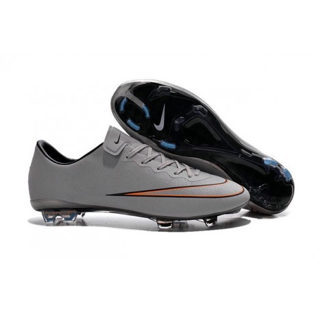 2015 Scarpa da calcio per terreni duri Nike Mercurial Vapor X - Uomo Argento Metallico Bianco Turchese Hyper Nero
