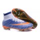 Nuove Scarpe calcio Nike Mercurial Superfly FG - Blu Arancione Bianco