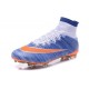 Nuove Scarpe calcio Nike Mercurial Superfly FG - Blu Arancione Bianco