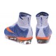 Nuove Scarpe calcio Nike Mercurial Superfly FG - Blu Arancione Bianco