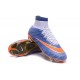 Nuove Scarpe calcio Nike Mercurial Superfly FG - Blu Arancione Bianco