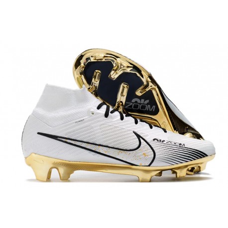 Nike Mercurial Superfly 6 Elite FG Scarpe 2019 Bianco Oro