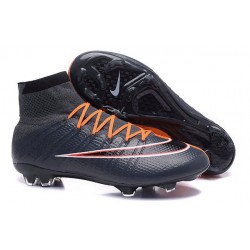 2016 Scarpa da calcio per terreni duri Nike Mercurial Superfly - Uomo Nero Arancione Bianco