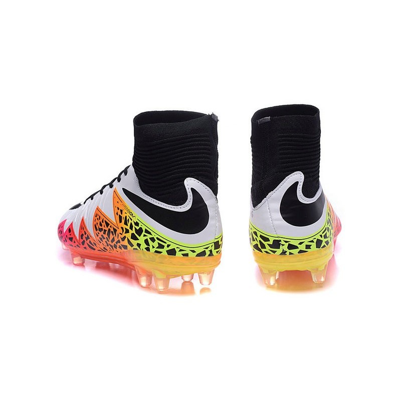 2016 Scarpe Nike HyperVenom Phantom II FG Uomo Bianco Arancione Rosa Nero