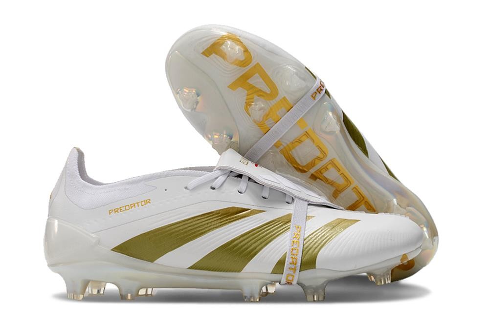 Adidas Predator Foldover Tongue Elite FG Fwr Bianco Oro Met